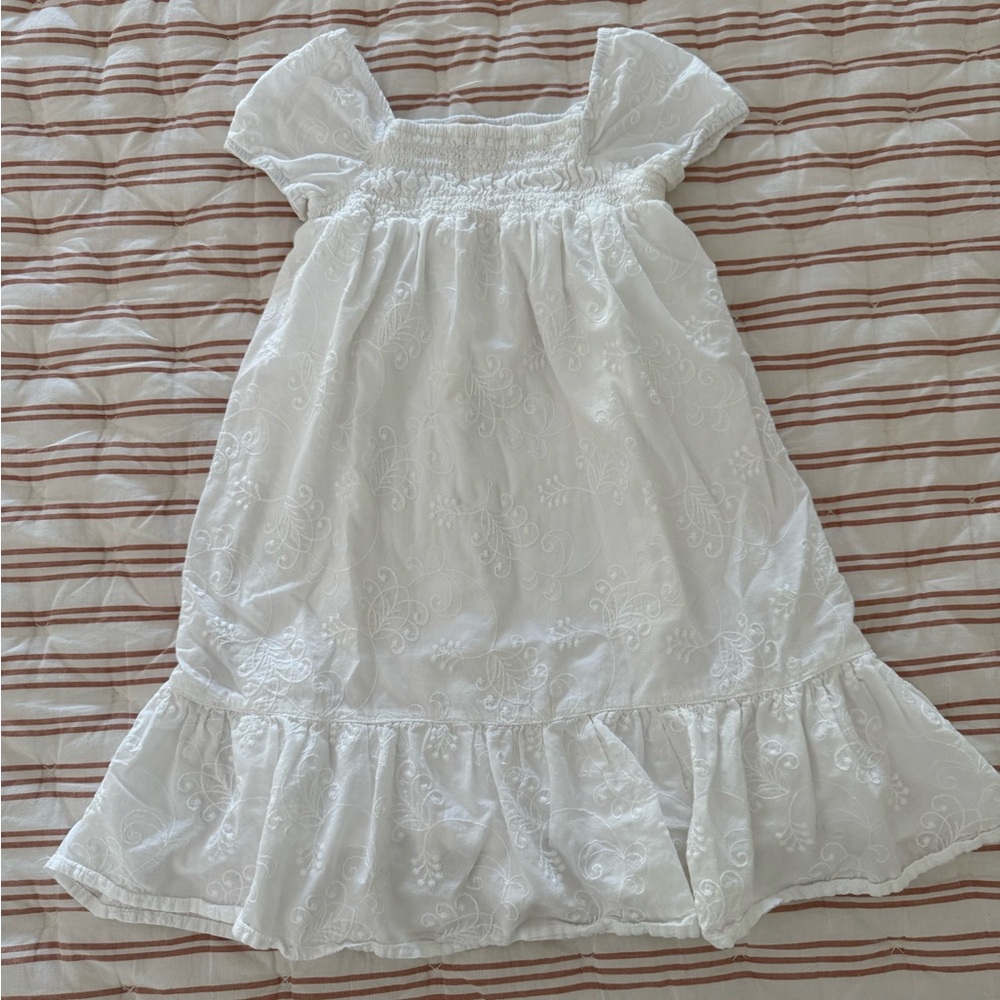 White Embroidered Dress